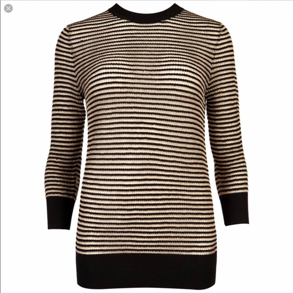 Blackgold Namel Metallic Striped Jumper 